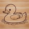 A colorful illustration of a duck in various styles suitable for vector art designs.