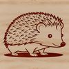 Small Mammal Illustration Free Download An SVG image of a small mammal with spikes on its back.