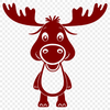 Majestic Moose in the Wild A realistic vector illustration of a majestic wild animal, a moose, in a natural environment.