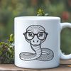 Snake in Shades Illustration A reptile animal with glasses illustration in vector format.