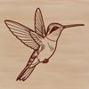 Beautiful Bird Design SVG design of a bird species known as the hummingbird.