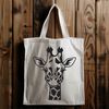Long Neck Mammal Illustration An illustration of a giraffe, a large African mammal known for its distinctive coat patterns and long neck.