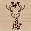Giraffe Silhouette Vector Graphic A realistic illustration of a giraffe, suitable for vector design projects.