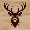 Wildlife Illustration Deer Head Design SVG deer clip art design featuring a detailed animal head.