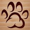 A set of animal paw prints in various sizes and shapes, suitable for use as clip art in vector design.