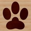 SVG design featuring multiple animal paws as clip art.