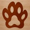 A digital illustration of animal paw prints in various styles and sizes, suitable for vector art projects.