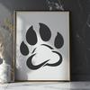 Animal Paw Prints Vector Art Vector illustration of multiple animal paw impressions on a single surface.