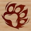 Vector graphics of distinctive paw impressions featuring unique designs for crafting and design projects.