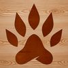 Cute Vector Paw Print Design An illustration of animal paw prints in vector format, suitable for various design purposes.