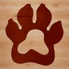 Digital Paw Print Collection A set of digital paw prints in various shapes and sizes, perfect for crafting projects.