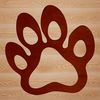 Animal footprints illustration in SVG design.