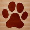 A set of high-quality animal paw prints in various shapes and sizes.