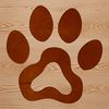 A set of animal paw prints in vector format, ideal for use with cutting machines like Cricut.
