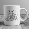 A stylized illustration of a snake, created with vector graphics, suitable for various applications.