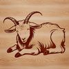 Goat Vector Art Design Element An illustration of a goat, suitable for vector design and cutting machine applications.