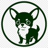 A small dog breed illustration featuring a Chihuahua in vector format.