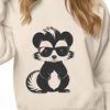 Vector Animal with Sunglasses A skunk wearing sunglasses, depicted in a simple vector design style.