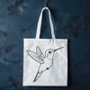 Beautiful Free Bird Clip Art Design A digital illustration of a hummingbird in flight, suitable for various design applications.