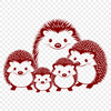 Hedgehog Illustration from Multiple Angles A detailed illustration of a hedgehog from various angles.