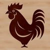 Simple Chicken Graphics A simple illustration of a chicken, suitable for use in graphic design and digital art.