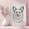 Artistic Dog Vector Image In DXF For Free Download