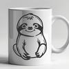 Artistic Sloth PNG - Free Commercial Use Download