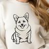 Beautiful Sitting Corgi PDF