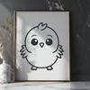 Cute Chicken In PDF And PNG