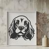 Artistic Cocker Spaniel In PDF & PNG