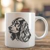 Stunning Cocker Spaniel In DXF