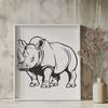 Stunning Rhino In SVG - Free Download