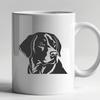 Free Unique Labrador Retriever Printable Image DXF - Commercial Use