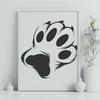 Paw Vector Art In DXF File Format For Free Download