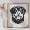 Free Unique Rottweiler Vector Craft File PNG - Commercial Use