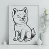 Artistic Shiba Inu Drawing - Free PDF