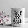 Sitting German Shepherd DXF