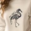 Beautiful Flamingo In SVG & PNG