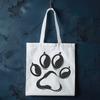A high-quality vector illustration of an animal paw print.