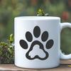 Animal Paw Artwork In SVG, PNG, PDF And DXF File Formats