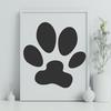 Artistic Paw Print In PDF - Free Digital Download