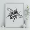 Artistic Bee In SVG For Free Download