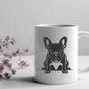 Artistic French Bulldog In DXF Format