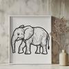 Creative Elephant Template - Free PNG Download