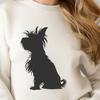 Free Sitting Yorkshire Terrier Artwork