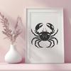 Stunning Crab - Laser Engraver PNG