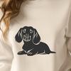 Laying Dachshund Stencil