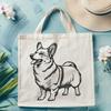 Creative Standing Welsh Corgi - PNG