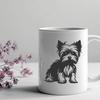 Creative Yorkshire Terrier In DXF For Free Download