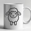 Sheep Image In SVG, PNG, PDF And DXF Formats